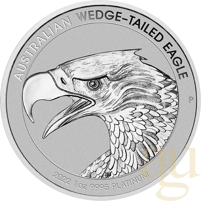 1 Unze Platinmünze Australien Wedge Tailed Eagle 2022 - Reverse Proof