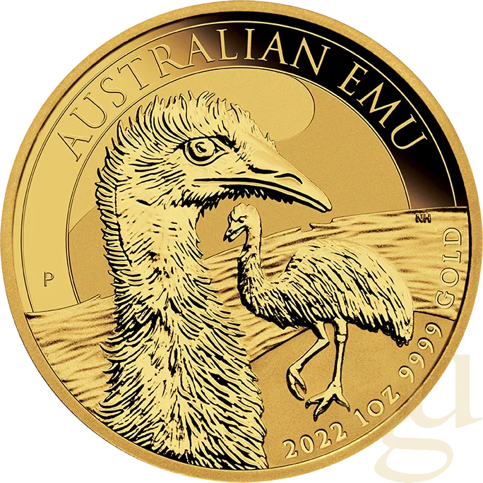 1 Unze Goldmünze Australien Emu 2022