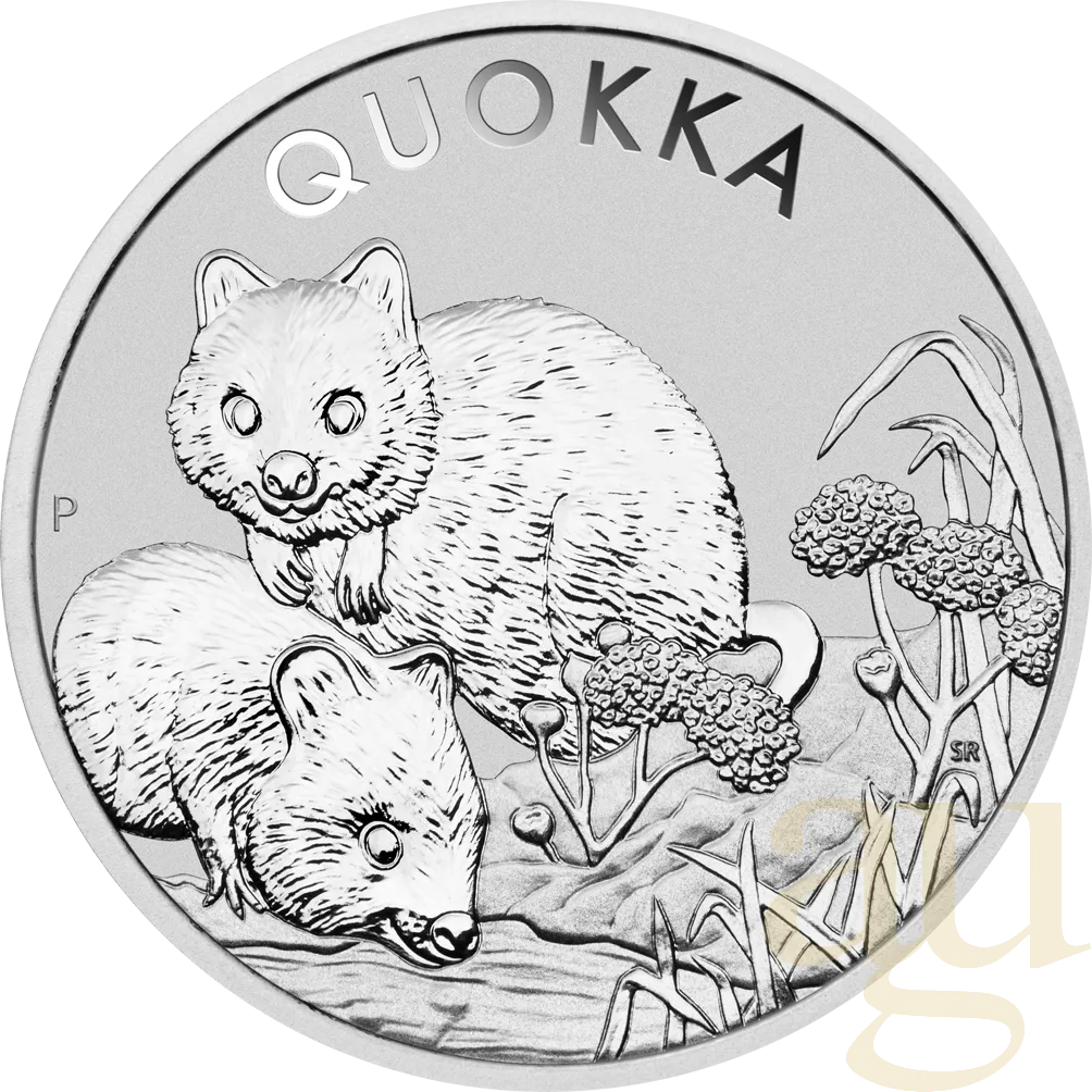 1 Unze Silbermünze Australien Quokka 2022