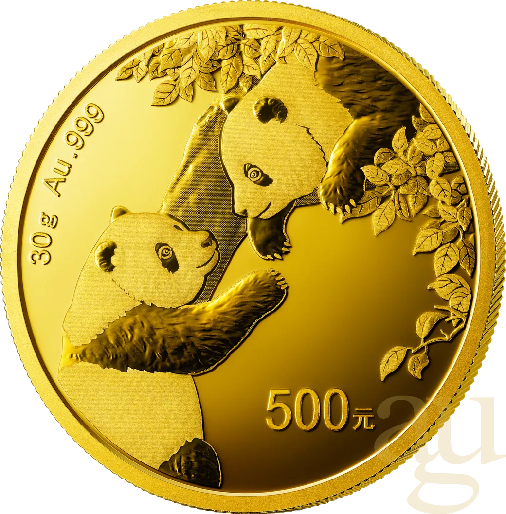 30 Gramm Goldmünze China Panda 2023