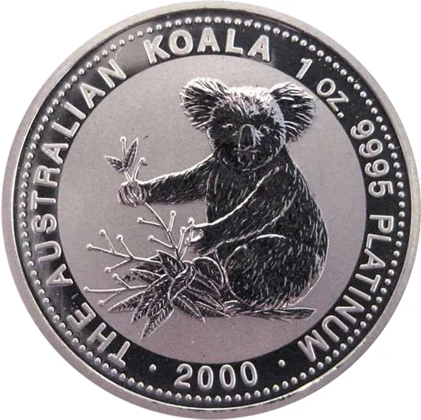 1/2 Unze Platinmünze Australien Koala