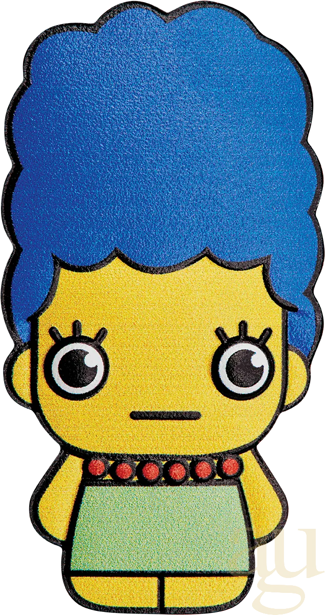 1 Unze Silbermünze Tuvalu Mini Marge Simpson 2022 coloriert