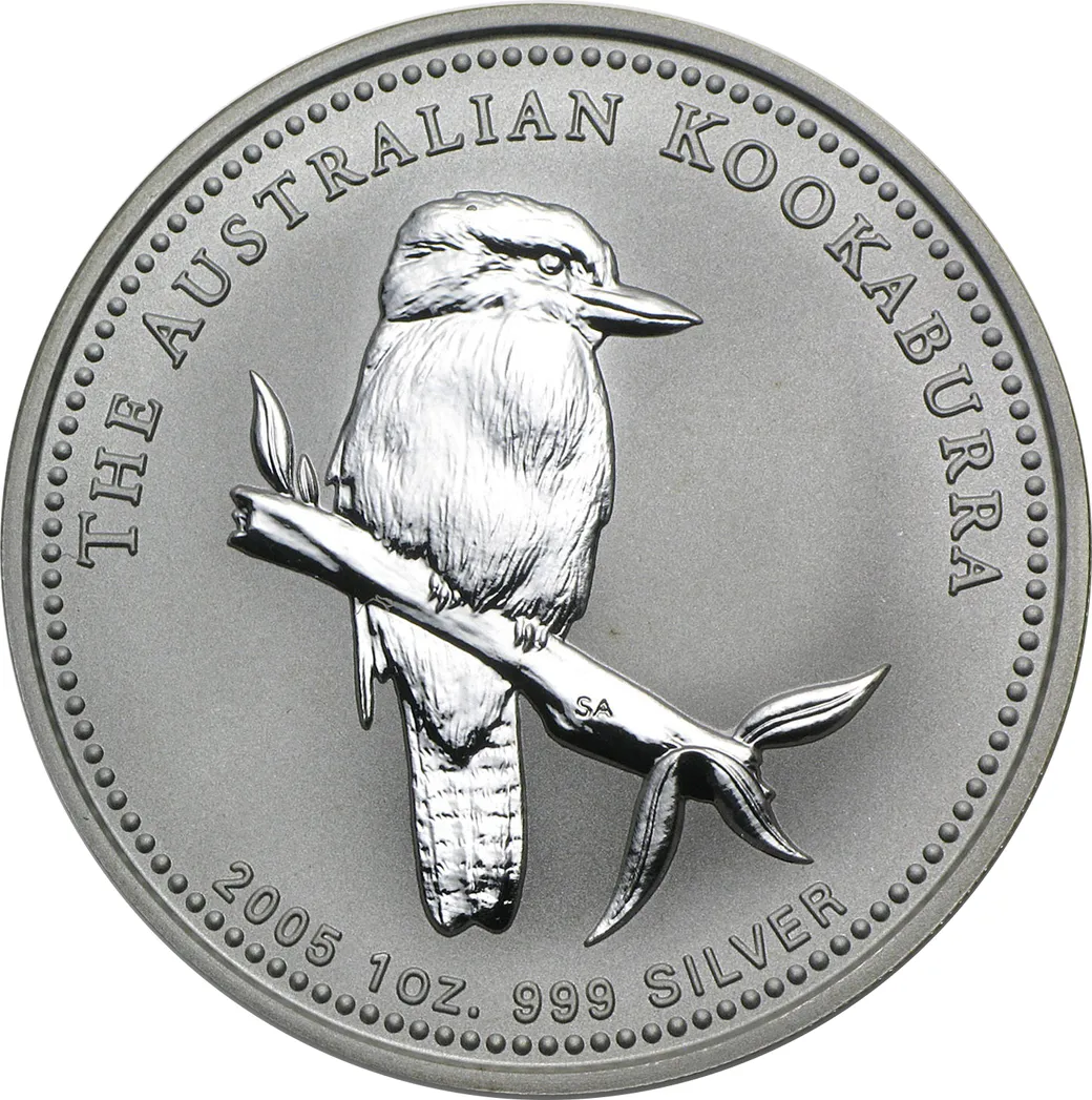 1 Unze Silbermünze Australien Kookaburra 2005