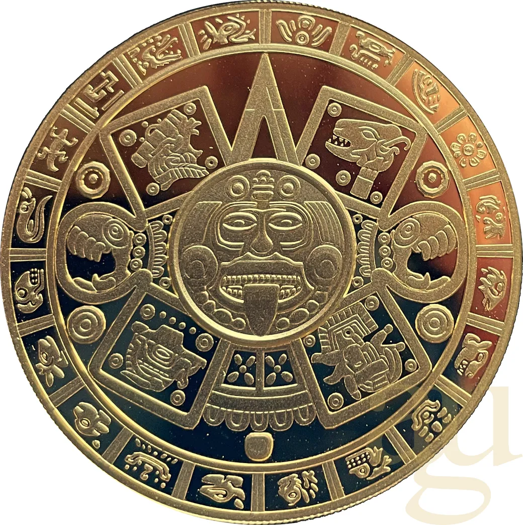 1 Unze Goldmünze Samoa Aztekenkalender 2022