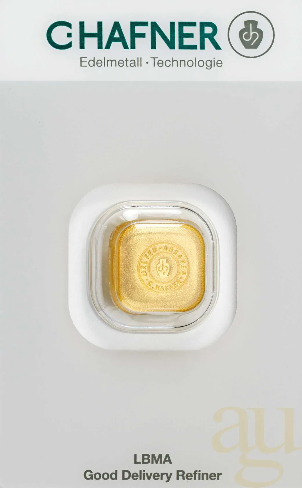31,1 Gramm Goldbarren C. Hafner Gussbarren