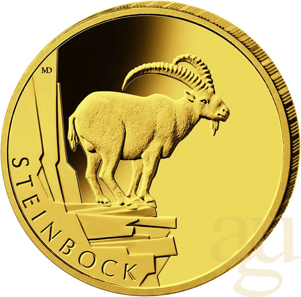 20 Euro Goldmünze Rückkehr der Wildtiere - Steinbock 2023 (A)