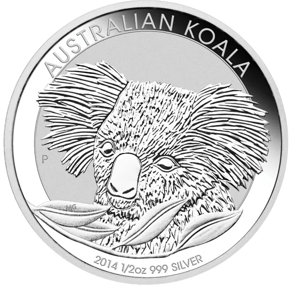 1/2 Unze Silbermünze Australien Koala 2014