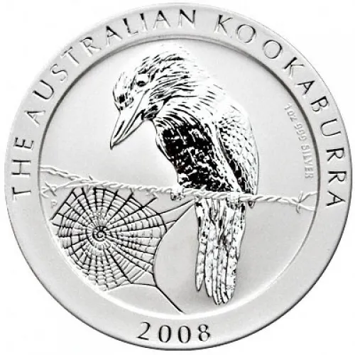 1 Unze Silbermünze Australien Kookaburra 2008