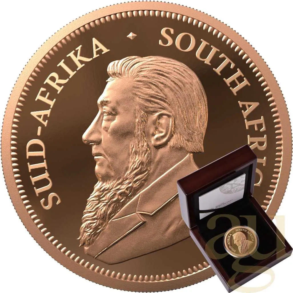 2 Unzen Goldmünze Krügerrand 2024 - polierte Platte