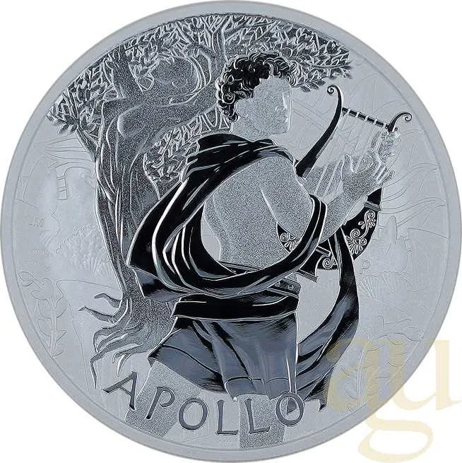 1 Unze Silbermünze Tuvalu - Gods of Olympus - Apollo 2023