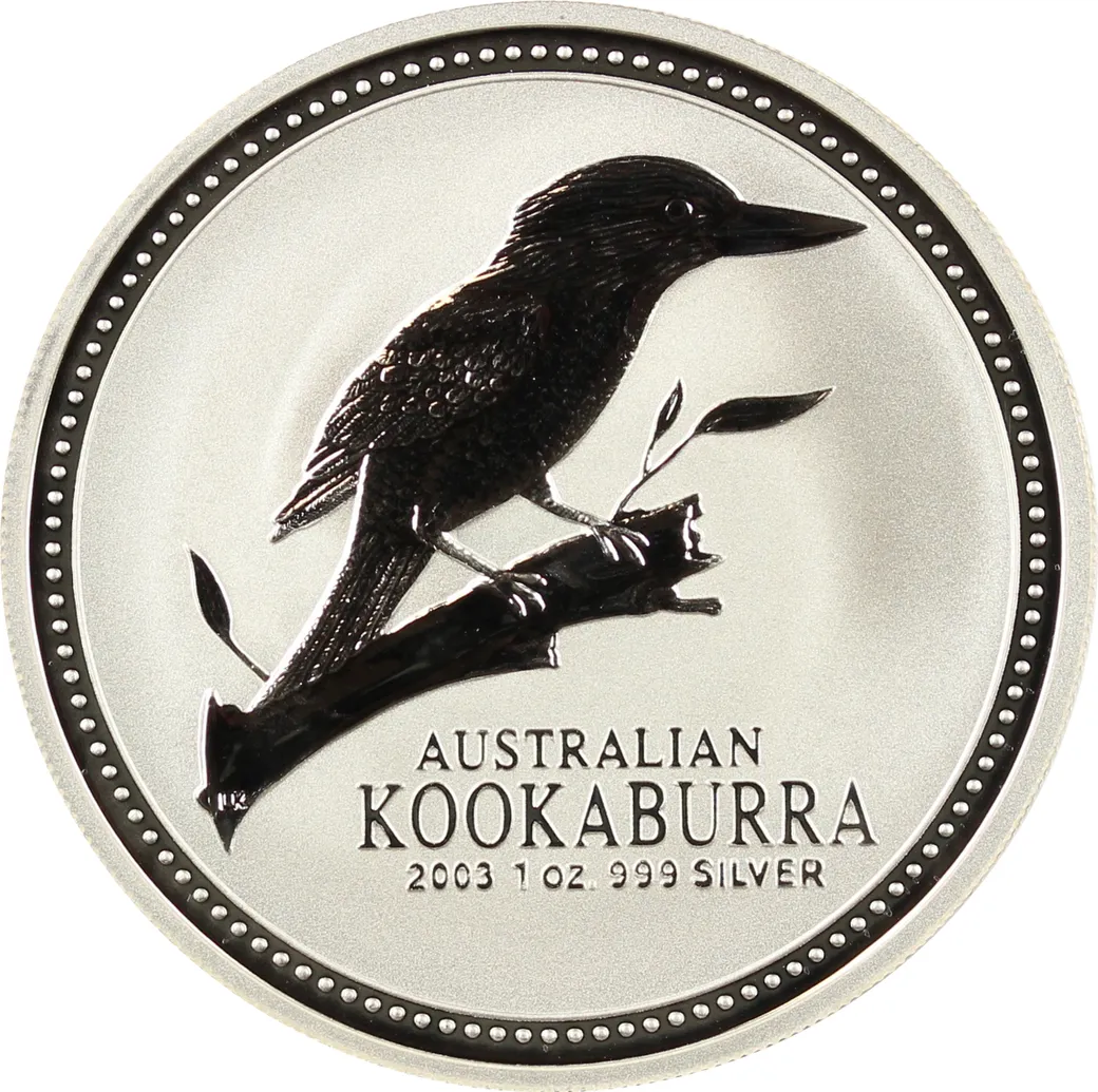 1 Unze Silbermünze Australien Kookaburra 2003