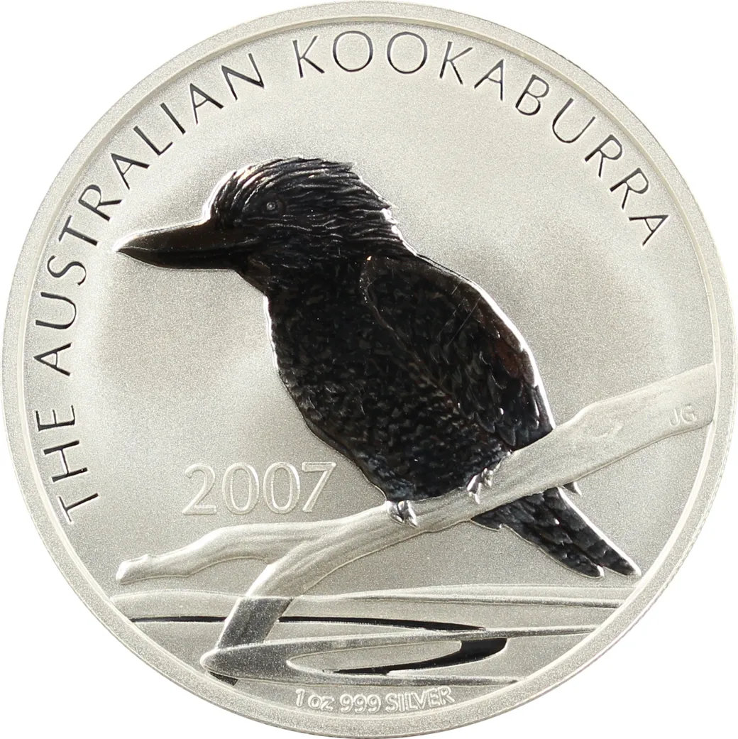10 Unzen Silbermünze Australien Kookaburra 2007