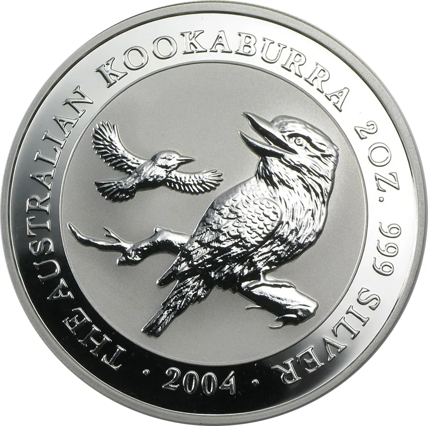 1 Unze Silbermünze Australien Kookaburra 2004