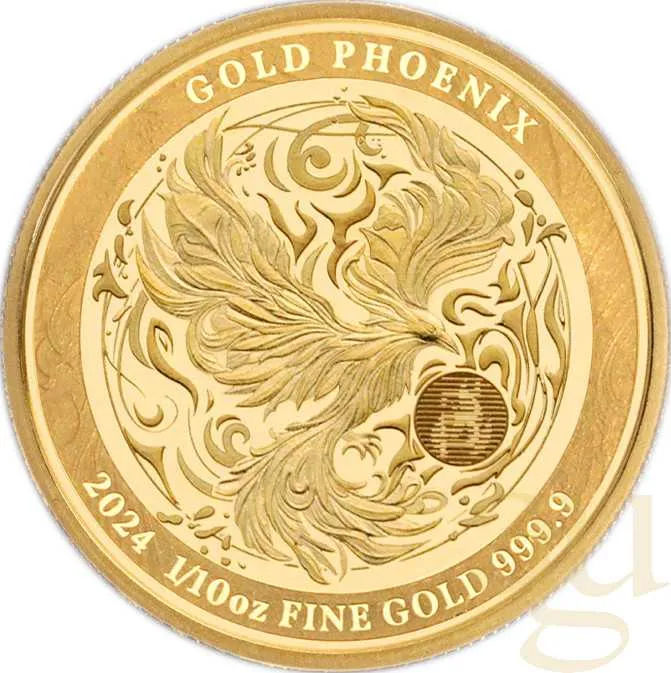1/10 Unze Goldmünze Niue Phoenix 2024