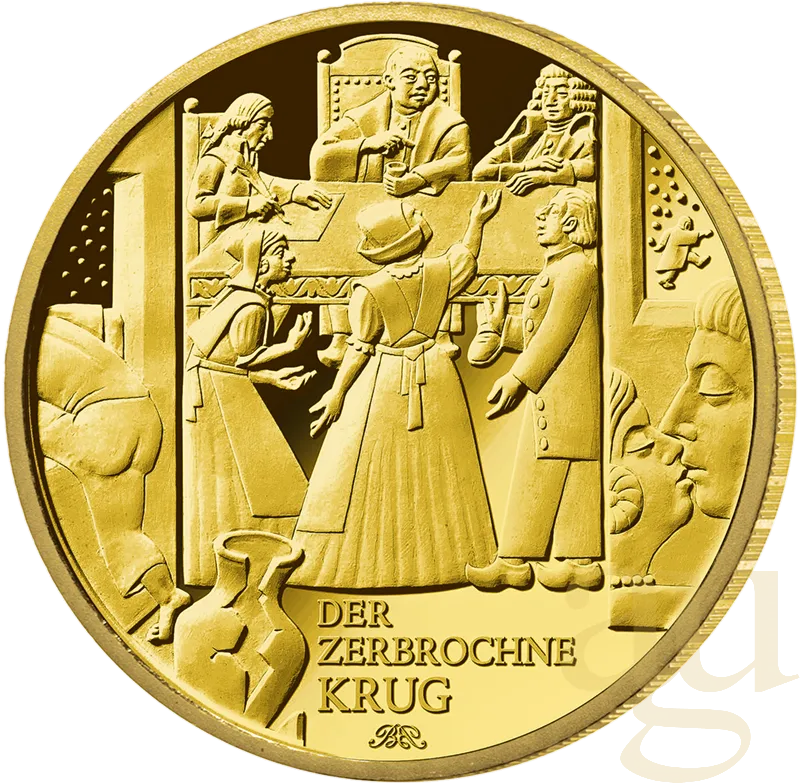 1/2 Unze Goldmünze - 100 Euro Meisterwerke der deutschen Literatur - Der zerbrochne Krug 2024 (G)