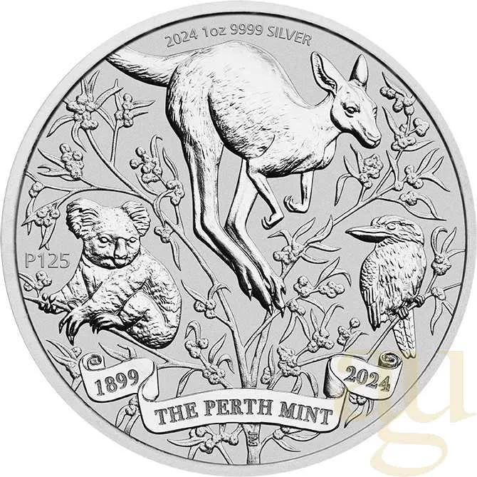 1 Unze Silbermünze Australien 125 Jahre Perth Mint 2024