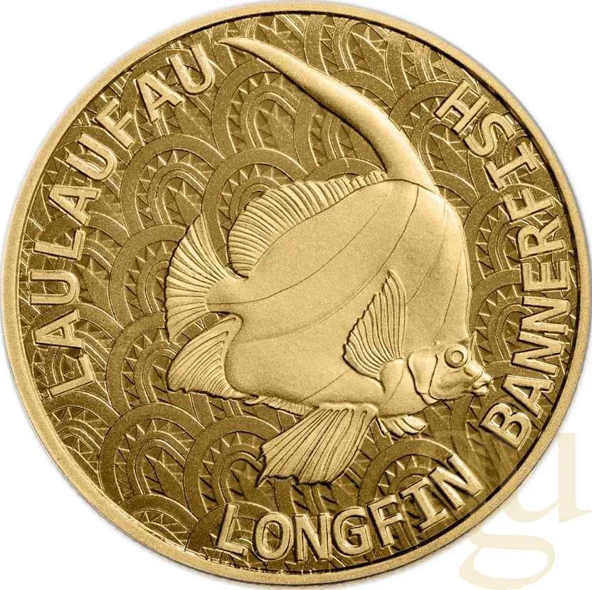 1 Unze Goldmünze Tokelau Langflossen Wimpelfisch 2024