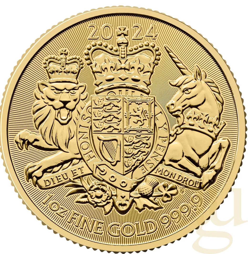 1 Unze Goldmünze Großbritannien Royal Arms 2024
