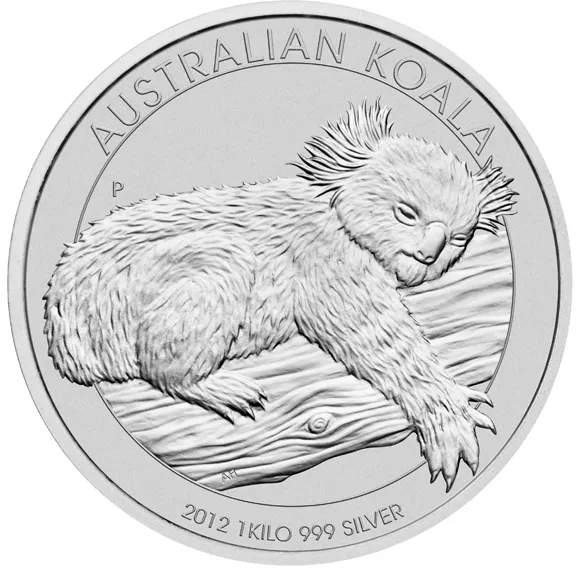 1 Kilogramm Silbermünze Australien Koala 2012