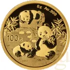 8 Gramm Goldmünze China Panda 2025