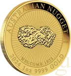 1 Unze Goldmünze Australien Nugget - Welcome Nugget 2024
