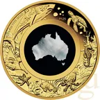 2 Unzen Goldmünze Australien Great Southern Land Mother of Pearl 2024 - polierte Platte