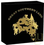 2 Unzen Goldmünze Australien Great Southern Land Mother of Pearl 2024 - polierte Platte