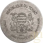2 Unzen Silbermünze Republic of Tschad Amenhotep IV 2023
