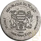 5 Unzen Silbermünze Republic of Tschad Amenhotep IV 2023