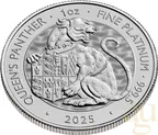 1 Unze Platinmünze Tudor Beasts Queen´s Panther 2025