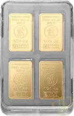 20 x 1/20 Unze Goldbarren Heimerle + Meule Unity Box