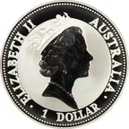 1 Unze Silbermünze Australien Kookaburra 1993