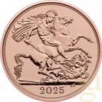 2 Pfund Goldmünze Double Sovereign King Charles 2025