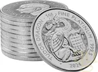 1 Unze Platinmünze Tudor Beasts Tudor Dragon 2024