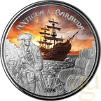 1 Unze Silbermünze EC8 Antigua & Barbuda - Rum Runner 2023 - coloriert