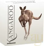 2 Unzen Silbermünze Australien Känguru 2024 teilvergoldet