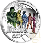 7-Coin-Set Silbermünzen Tuvalu James Bond 007 - Sean Connery 2024 - coloriert - proof