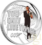 7-Coin-Set Silbermünzen Tuvalu James Bond 007 - Sean Connery 2024 - coloriert - proof