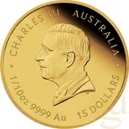 1/10 Unze Goldmünze Australien Lunar III Schlange 2025 - polierte Platte