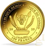 1 Unze Goldmünze Kongo World´s Wildlife - Löwe 2025