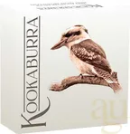 2 Unzen Silbermünze Australien Kookaburra 2025 teilvergoldet - polierte Platte - High Relief