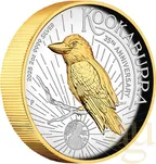 2 Unzen Silbermünze Australien Kookaburra 2025 teilvergoldet - polierte Platte - High Relief