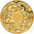 1 Unze Goldmünze Australien Chinese Myths and Legends Double Phoenix 2025 - polierte Platte