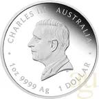 1 Unze Silbermünze Australien One Love 2025 coloriert - polierte Platte