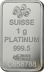 1 Gramm Platinbarren PAMP Fortuna