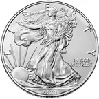 1 Unze Silbermünze American Eagle 2020