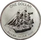 1 Unze Silbermünze Cook Islands Bounty 2017