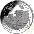 1 Unze Silbermünze Somalia Elefant 2026 - WMF Berlin