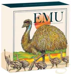 1 Unze Silbermünze Australien Emu 2026 - coloriert