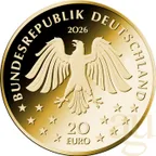 20 Euro Goldmünze Rückkehr der Wildtiere - Wisent 2026 (F)
